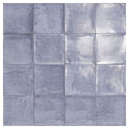 Błyszcząca płytka ścienna Nazari Indigo 15x15 cm w głębokim granatowo-niebieskim odcieniu