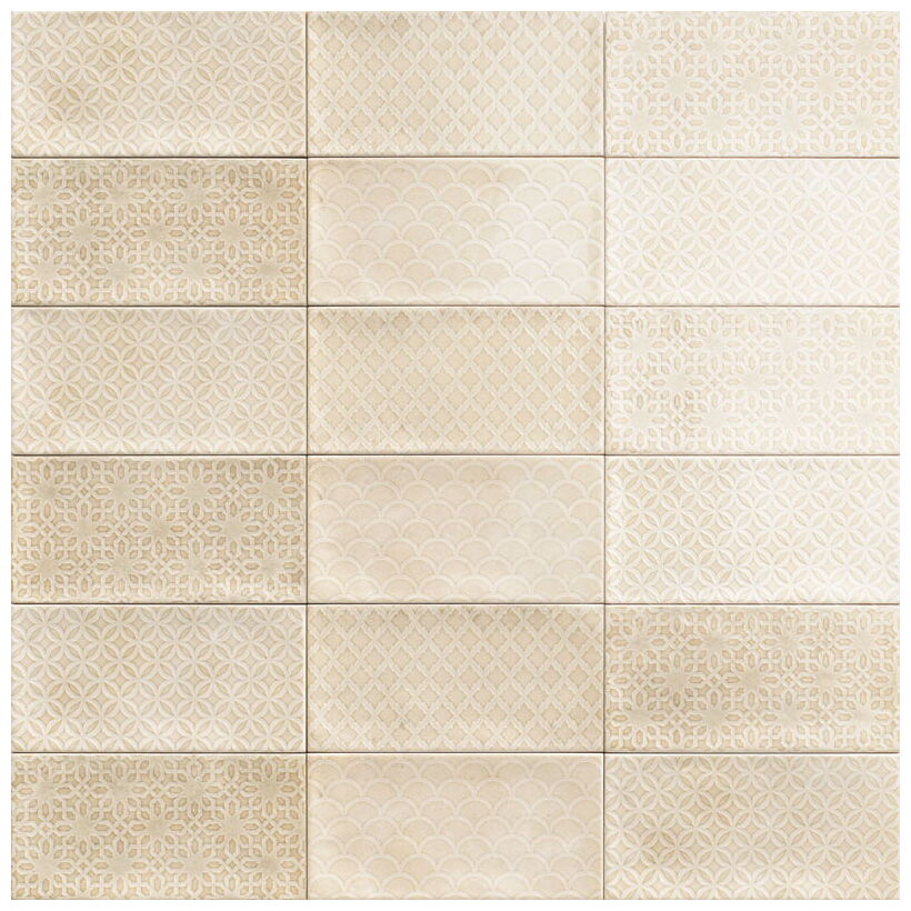 mainzu ceramica camden bone dekor 10x20 - zdjęcie główne