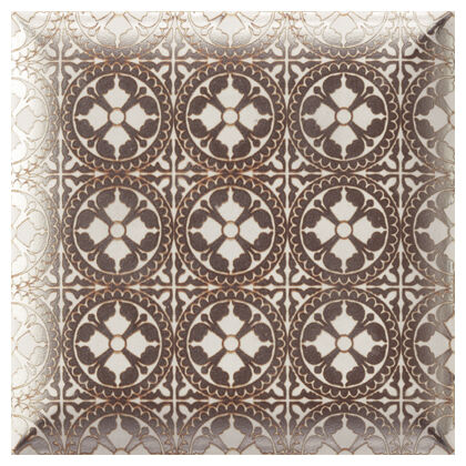 mainzu ceramica metal white dekor 15x15 - zdjęcie główne