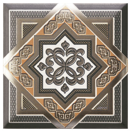 mainzu ceramica zoco brown dekor 15x15 - zdjęcie główne