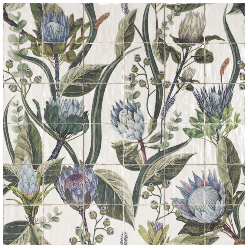 mainzu ceramica mural protea kpl=36 szt dekor 20x20 - zdjęcie główne