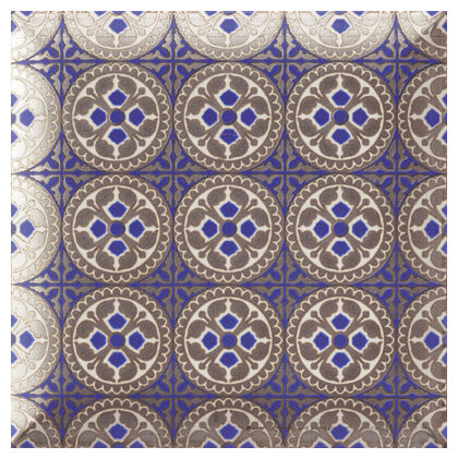 mainzu ceramica metal blu dekor 15x15 - zdjęcie główne