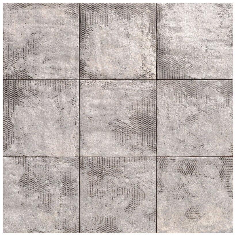 mainzu ceramica mandala grey płytka ścienna 20x20 - zdjęcie główne