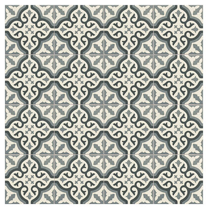 Mała satynowa płytka Florentine Blue Centro z niebieskimi ornamentami na kremowym tle - zdjęcie nr: 2