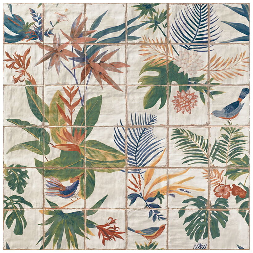 mainzu ceramica mural sonata kpl=36 szt dekor 20x20 - zdjęcie główne