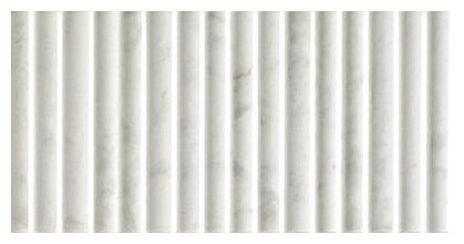 Matowa płytka ścienna Wynn Marble 15x30 z wyraźnymi pionowymi żłobieniami i subtelnym wzorem marmuru
