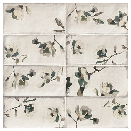 mainzu ceramica fabola green dekor 15x30 - zdjęcie główne