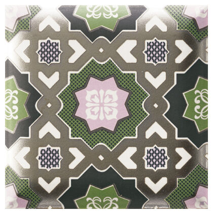 mainzu ceramica nilo green dekor 15x15 - zdjęcie główne