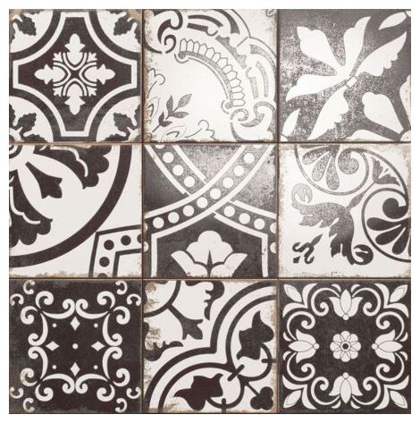 Płytka podłogowa Metallici Signe 20x20 z matowym wykończeniem i geometrycznym wzorem patchwork - zdjęcie nr: 2