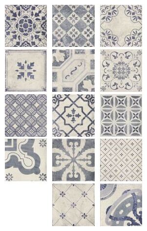 mainzu ceramica milano antiqua dekor 20x20 