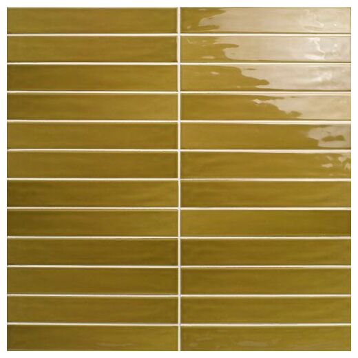 Mainzu Ceramica Sidney Olive płytka ścienna 5x30 - zielona glazura cegiełka