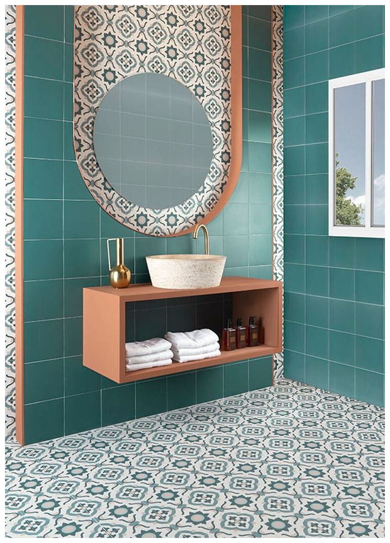 mainzu ceramica technical teal gres 20x20 - zdjęcie nr: 5