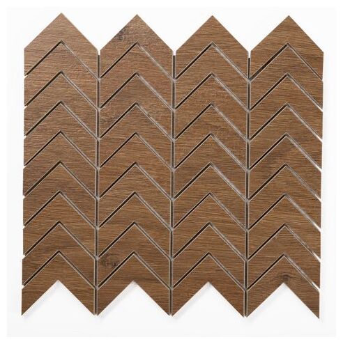 manufaktura mozaik jodełka brown mozaika 30x30 - zdjęcie główne