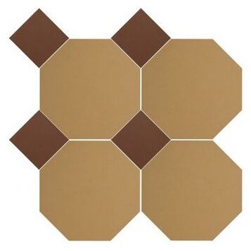 manufaktura mozaik oktagon żółto ceglany mozaika 34x34 - zdjęcie główne