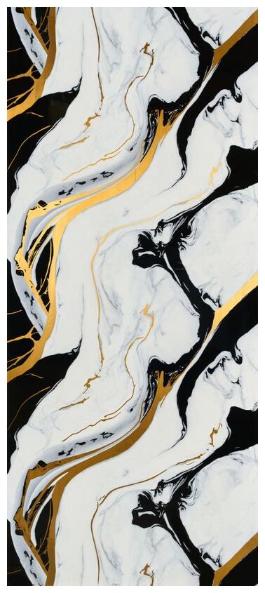 Manufaktura Płyt Black Gold Flow Połysk Płyta ścienna Węglowa 280x122