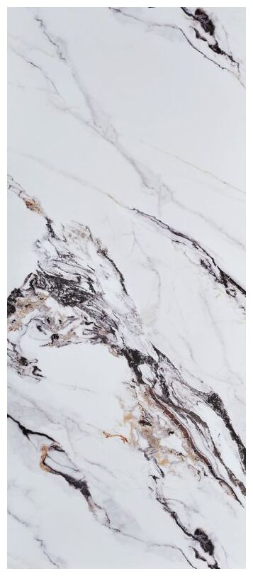 Manufaktura Płyt Calacatta Black Połysk Płyta ścienna Węglowa 280x122