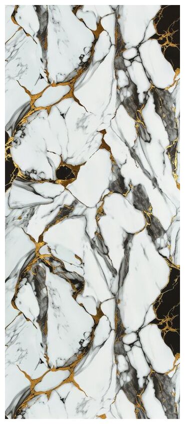 Manufaktura Płyt Imperial Gold Marble Połysk Płyta ścienna Węglowa 280x122