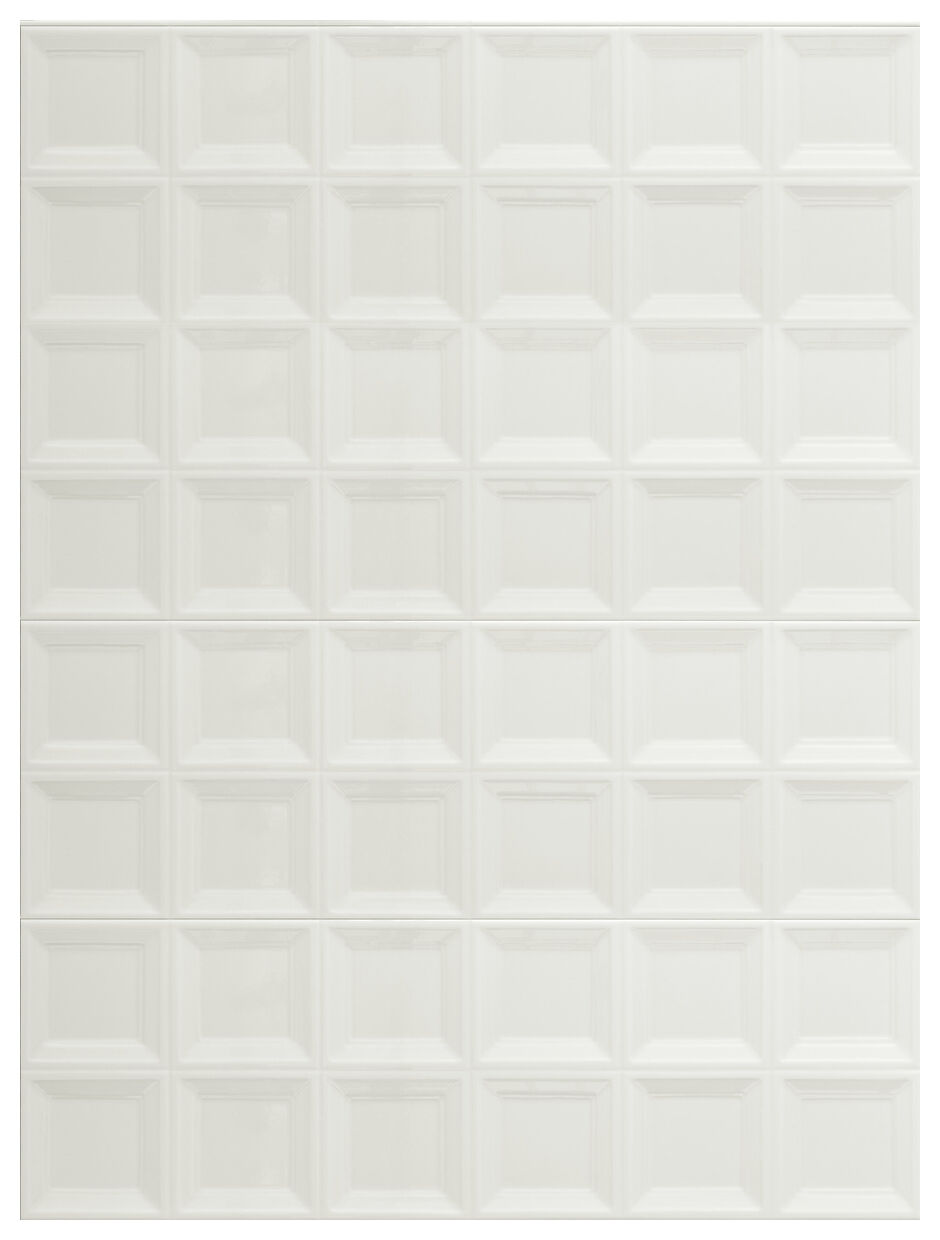 Marazzi Bliss 3D Square ICE MP5V 30x90 - białe kafelki z efektem 3d