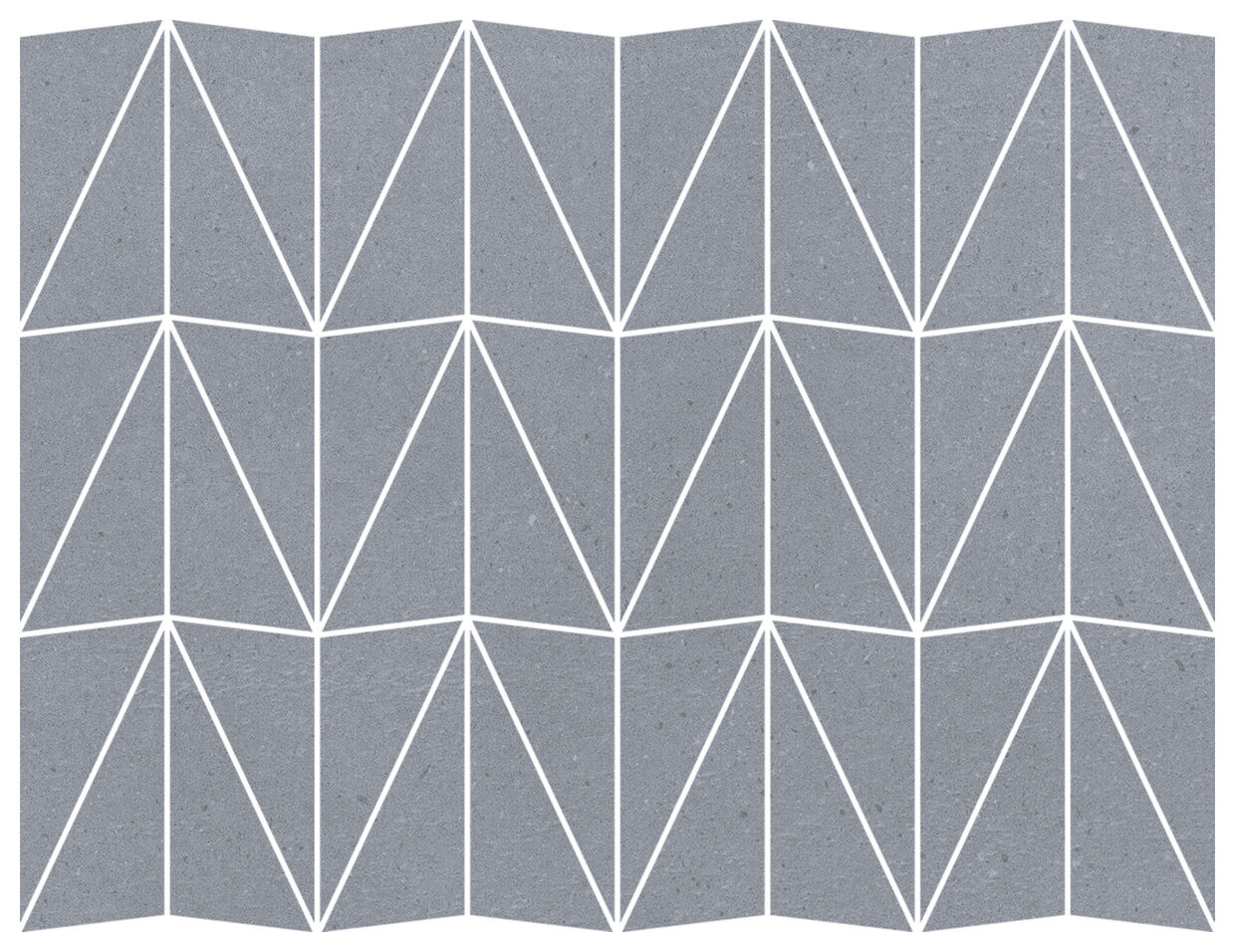 Marazzi Slow Cold Piombo Mosaico Triangolo MPF4 29x39 - duża mozaika matowa mrozoodporna