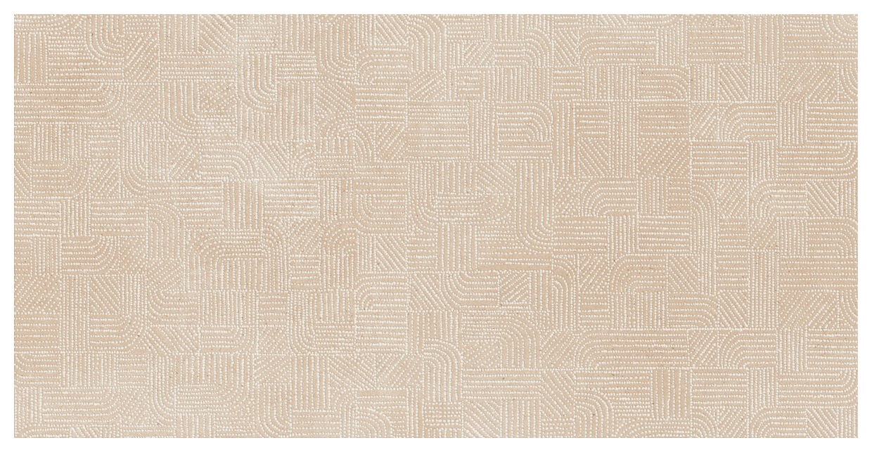 Marazzi Slow Calce Decoro Tapis MM6V 60x120 - matowa płytka dekoracyjna do salonu betonopodobna