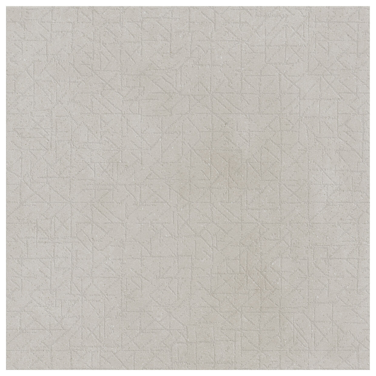 Marazzi Slow Cold Nebbia Decoro Trama Mpfd 75x75 - matowa płytka dekoracyjna do salonu betonopodobna