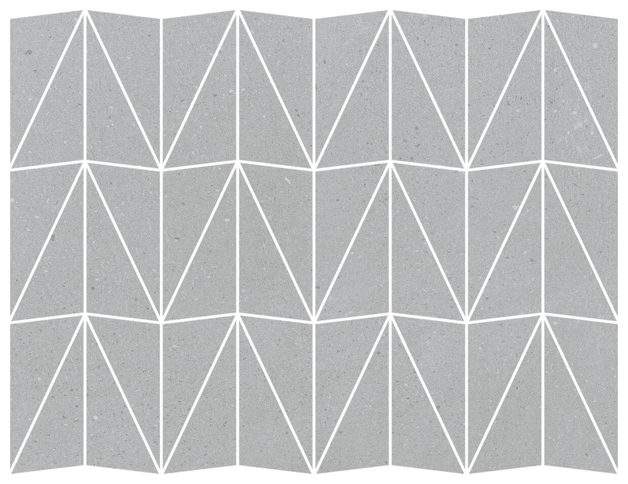 Marazzi Slow Cold Cemento Mosaico Triangolo MPF3 29x39 - mozaika matowa betonopodobna