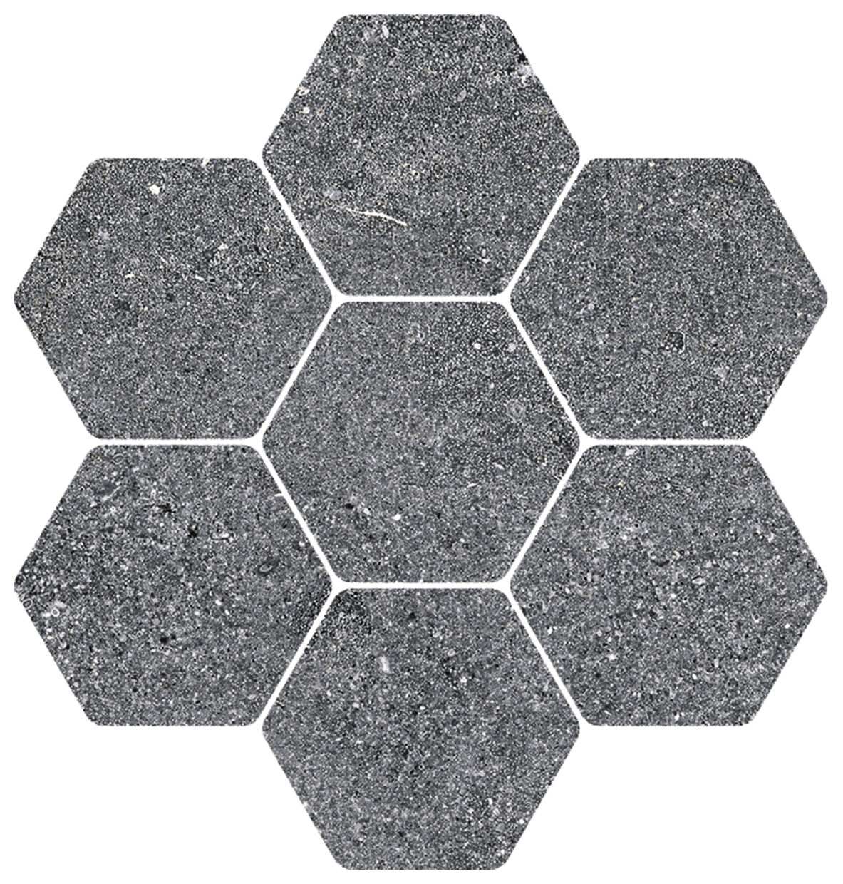 Marazzi Naturalia Cenere Mosaico MF2J 30.3x30.3 - szara mozaika gresowa kamieniopodobna do salonu