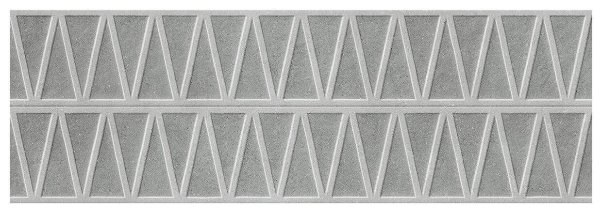 Marazzi Slow Wall 3D HAY Cromo MPC7 40x120 - szara płytka ceramiczna strukturalna łazienkowa i kuchenna