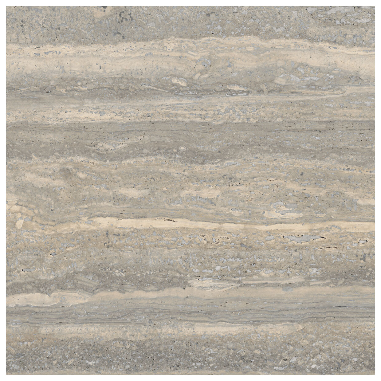 Marazzi Mystone Travertino Silver PTV MA0M 60x60 - antypoślizgowy gres imitujący trawertyn na podłogę