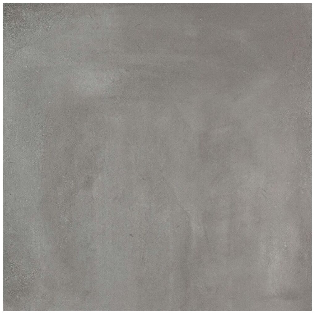 Szary gres rektyfikowany Powder Graphite M0AQ o matowej betonopodobnej powierzchni i wymiarach 60x60 cm