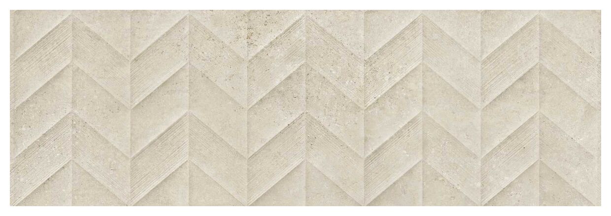 Beżowa płytka ścienna Work Beige Spike M13A z trojwymiarowa struktura geometryczna 30x90