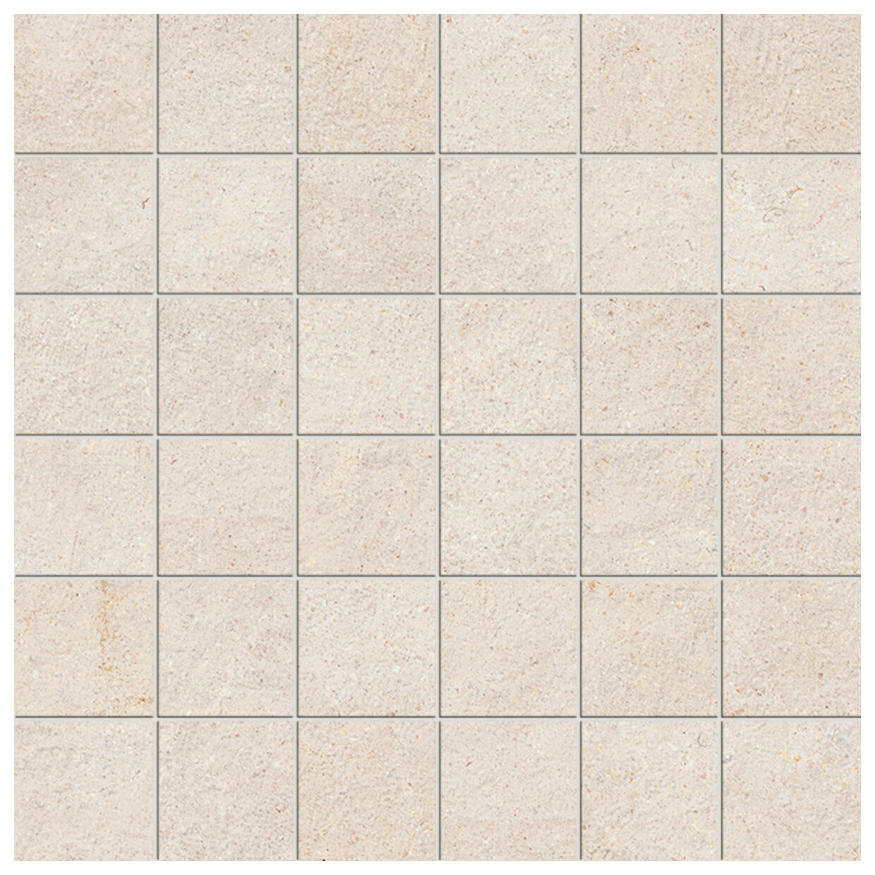 Marazzi Terratech Avorio Mosaico Tessere 5x5 M8Y2 30x30 - beżowa mozaika betonopodobna