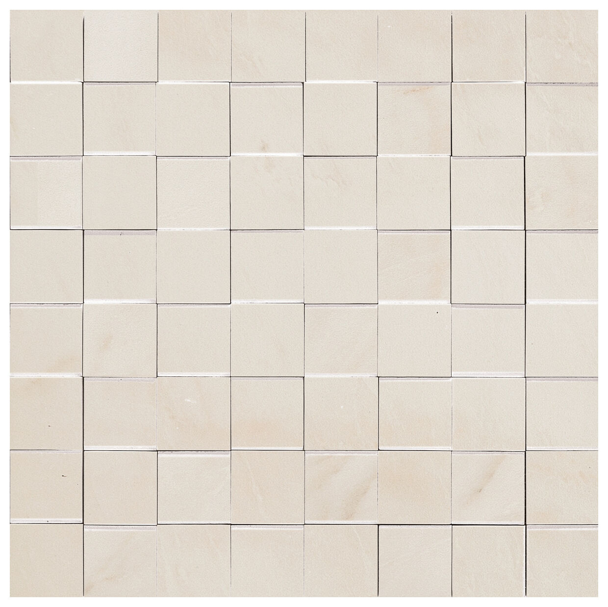 Marazzi Allmarble Raffaello Mosaico 3D Mmpv 30x30 - beżowa mozaika strukturalna do salonu