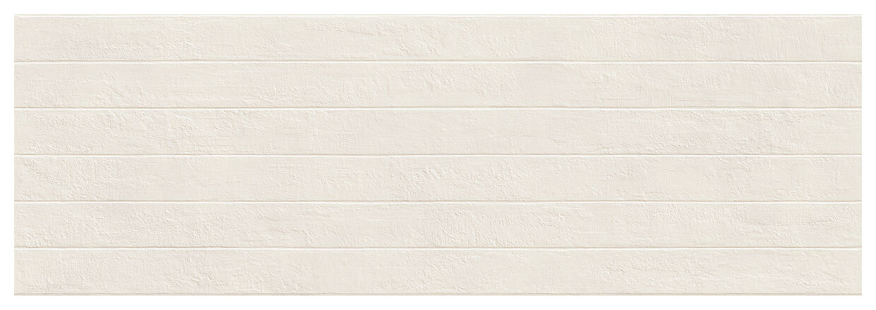 Marazzi Alchimia White Struttura Wabi M184 60x180 - biała płytka 3d do kuchni i łazienki
