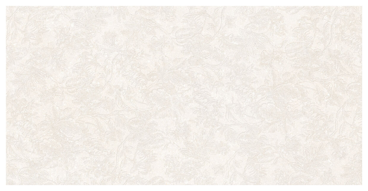 Marazzi Mystone Berici Bianco Decoro Flora MM7U 60x120 - biała płytka dekoracyjna kamieniopodobna