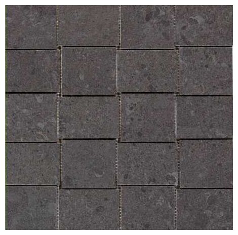 Duża mozaika gresowa Mystone Gris Fleury Nero w grafitowym odcieniu z matową, marmurkową fakturą