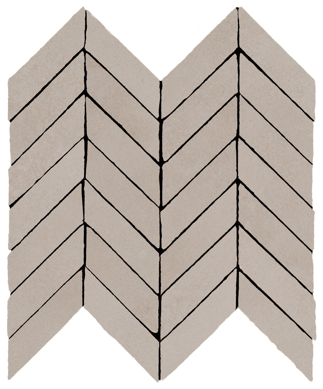 Marazzi Alchimia Mosaico Spina Fango M3S9 30x37 - duża mozaika włoska do salonu