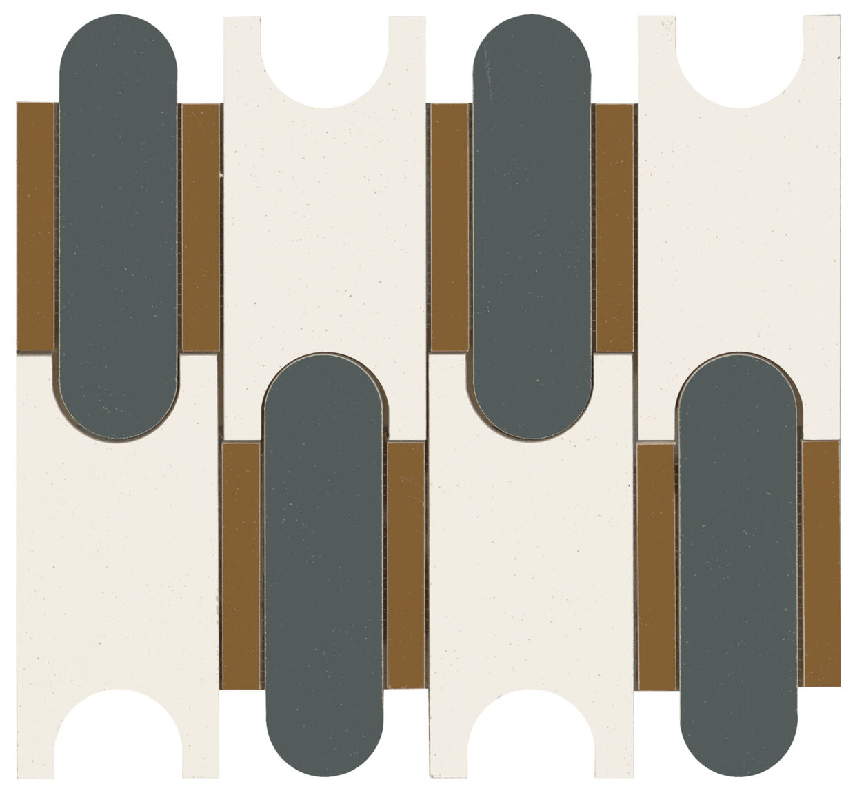 Marazzi Momenti Mosaico Puzzle Bianco MAL8 30.6x32.8 - duża mozaika włoska łazienkowa i kuchenna