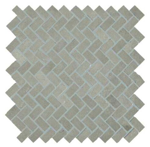 Powder Smoke MNG8 mozaika 30x30 matowa imitacja betonu w odcieniach szarości z wzorem jodełki