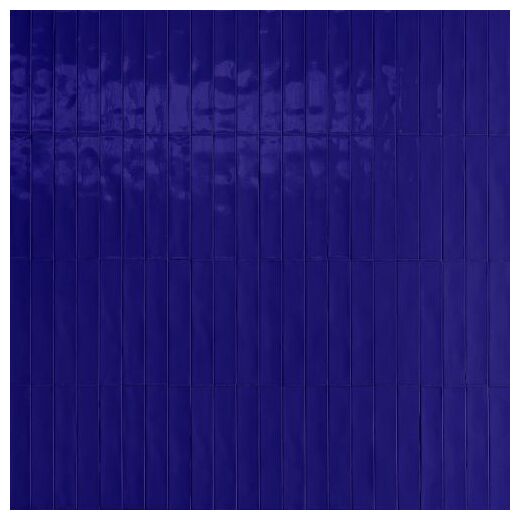 Błyszczące niebieskie płytki Luz Cobalto LUX Mfms o formacie cegiełki 5,3x30 cm na ścianę - zdjęcie nr: 2