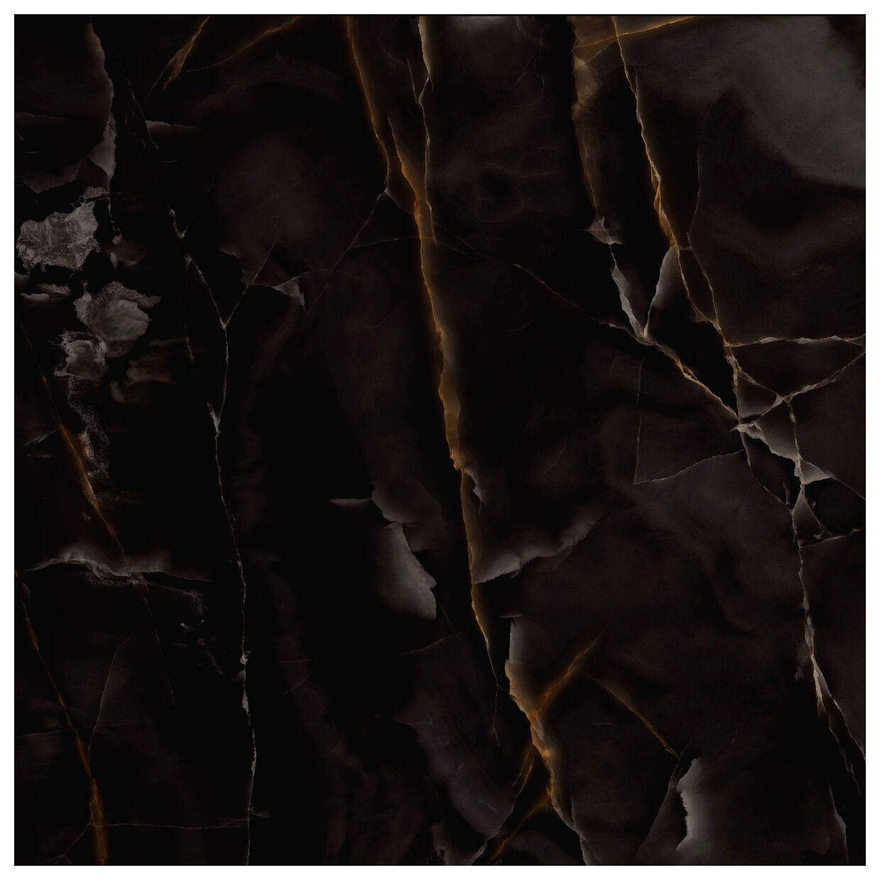 Marazzi Grande Marble Look Onice Nero LUX Merv 120x120 - gres porcelanowy podłogowy imitujący marmur