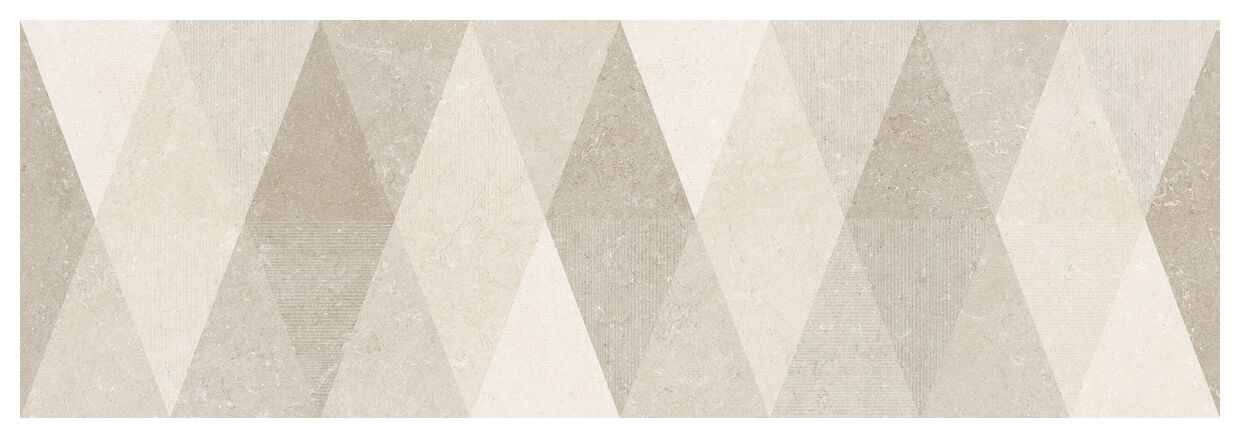 Marazzi Limestone Wall Decoro Losanga Touch Mfcr 40x120 - matowa płytka dekoracyjna do salonu