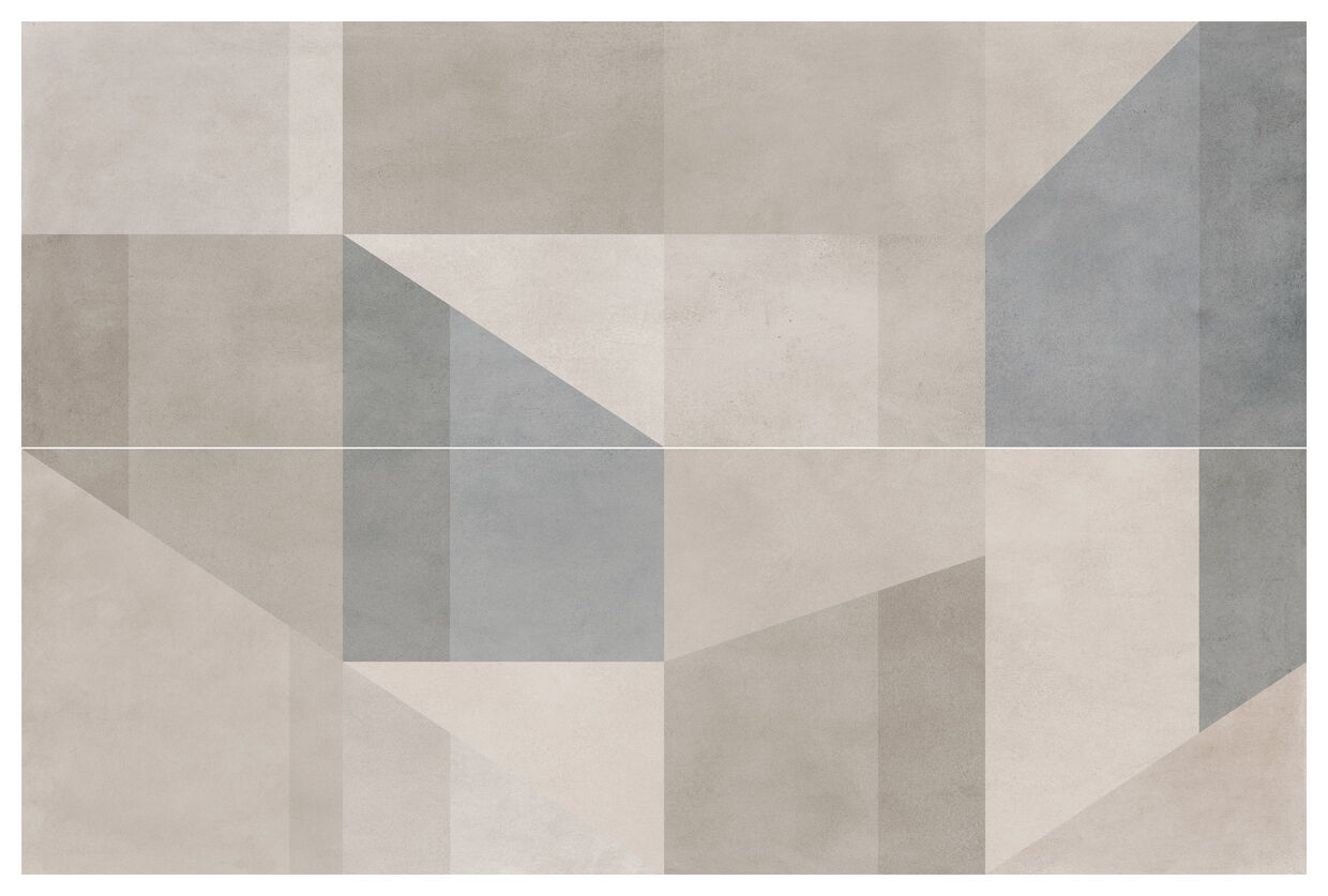 Marazzi Alchimia Greige Decoro Arky M18T 60x180 - matowa rektyfikowana płytka dekoracyjna do salonu