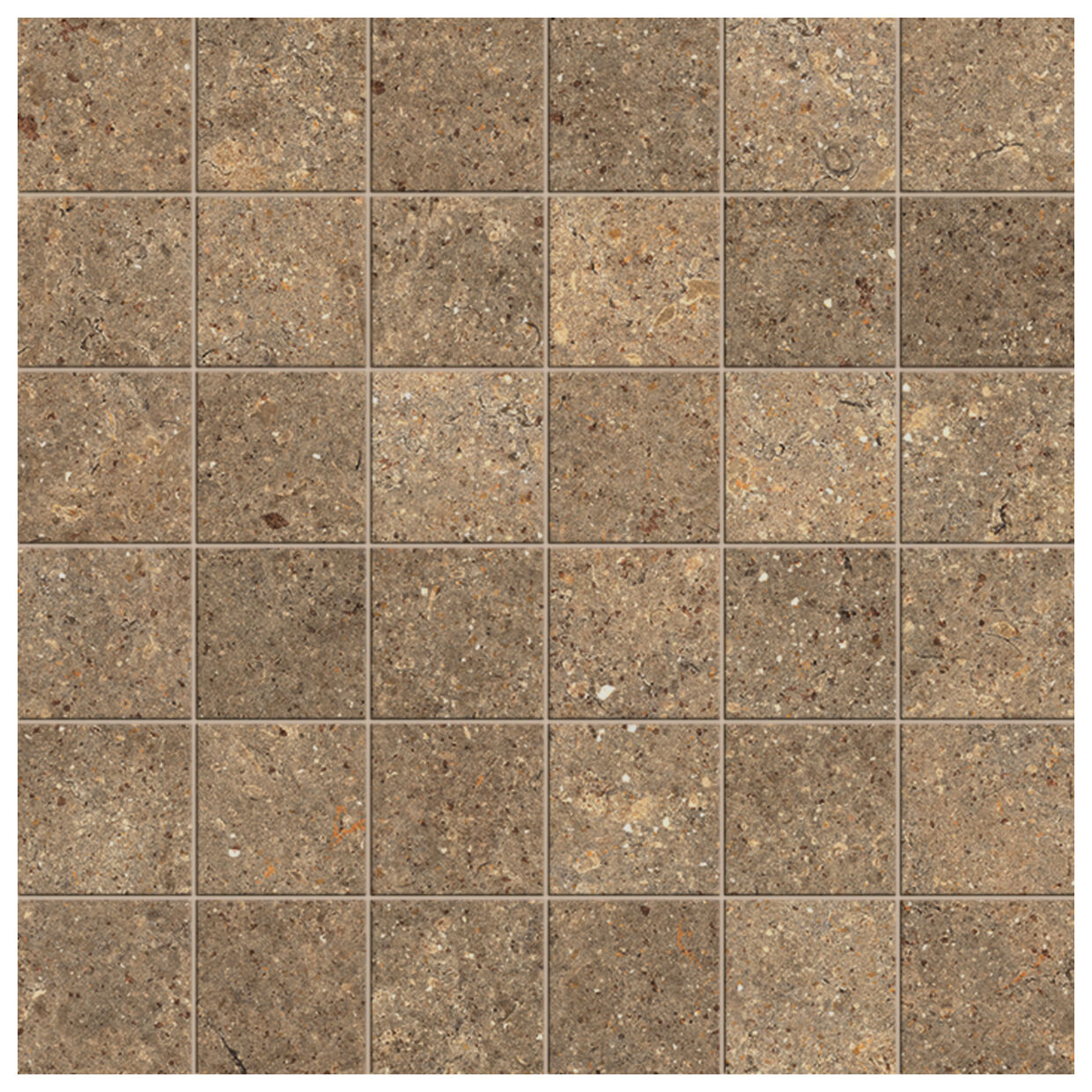 Marazzi Terratech Senape Mosaico Tessere 5x5 M8YA 30x30 - mozaika imitująca beton do kuchni i łazienki