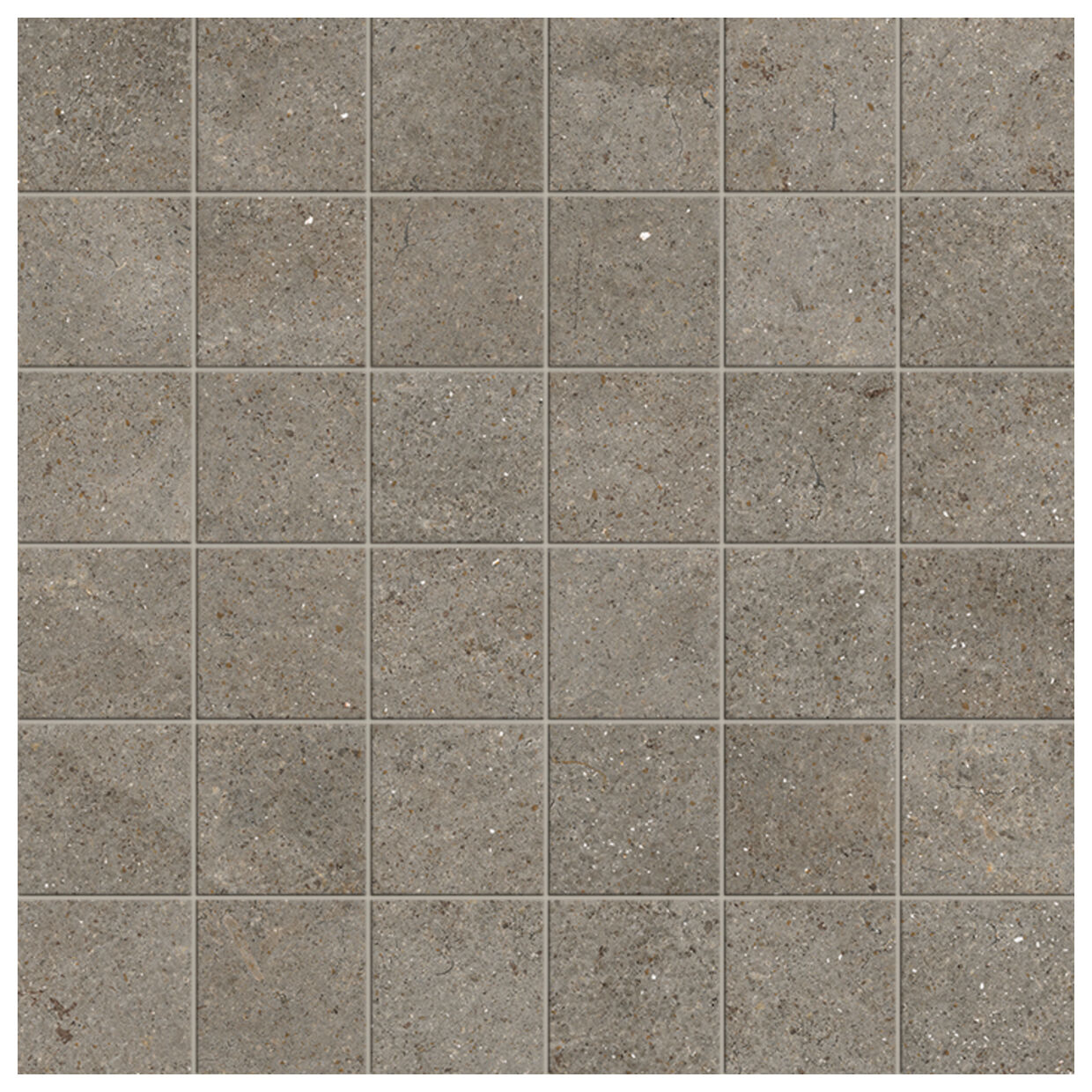Marazzi Terratech Salvia Mosaico Tessere 5x5 M8Y5 30x30 - mozaika imitująca beton do salonu i przedpokoju