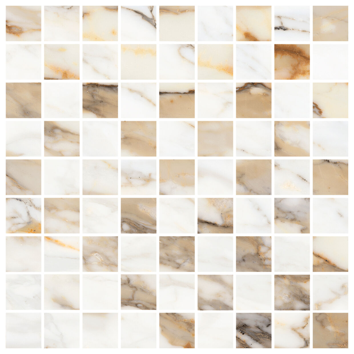 Marazzi Allmarble Calacatta Vena Vecchia Mosaico Meyg 30x30 - mozaika matowa imitująca marmur