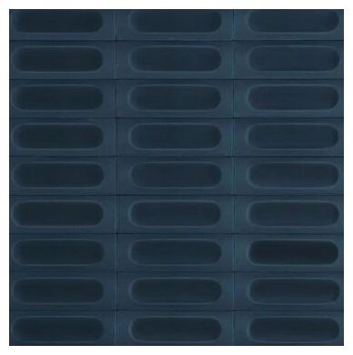 Niebieski gres strukturalny Confetto BLU Meuw STR 3D Savoiardo 5x15 z trójwymiarową fakturą