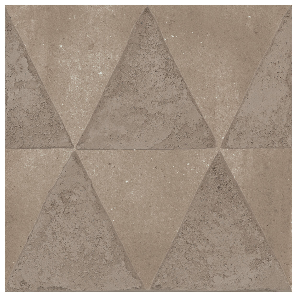 Marazzi Artcraft Argilla Decoro Triangoli MH5W 20x20 - płytka dekoracyjna betonopodobna