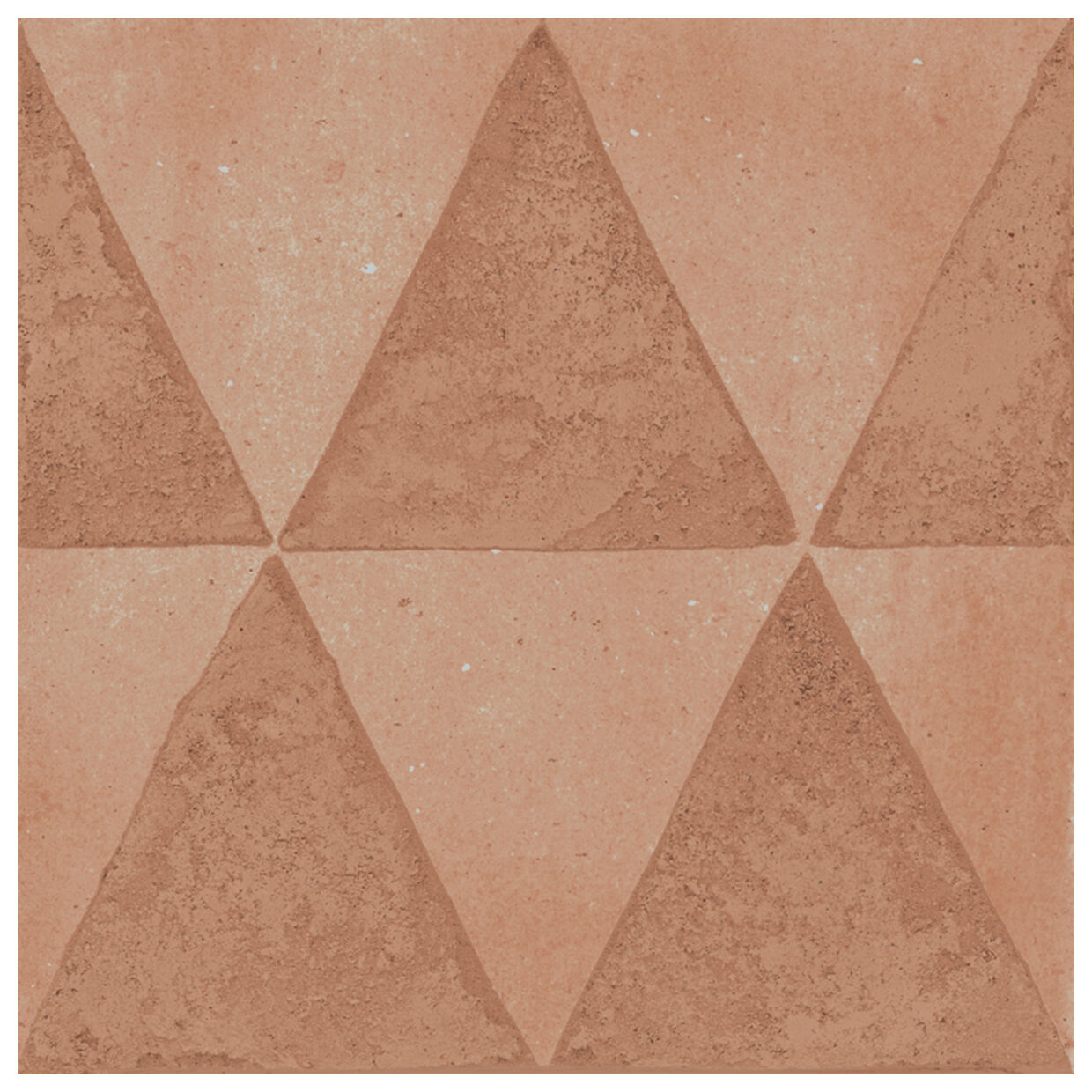 Marazzi Artcraft Cotto Decoro Triangoli MH5V 20x20 - płytka dekoracyjna matowa betonopodobna