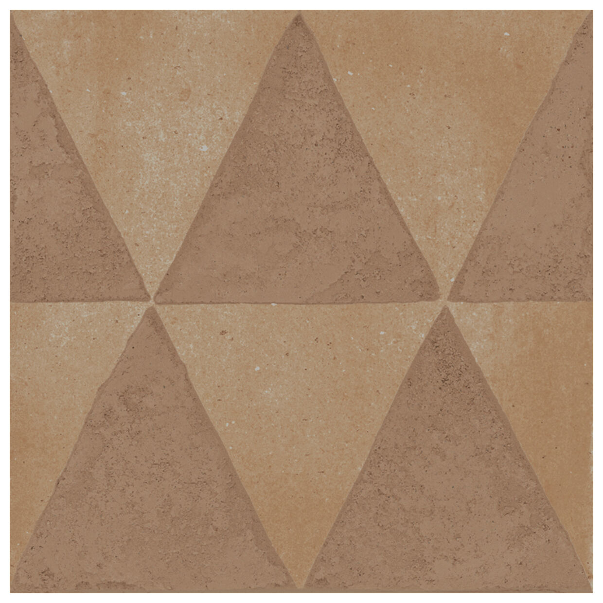 Marazzi Artcraft Coccio Decoro Triangoli MH0V 20x20 - płytka dekoracyjna matowa imitująca beton